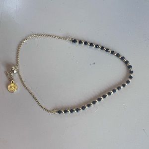 Gorjana Power Gemstone Brooks Bracelet - Black Onyx and Gold-Excellent Condition